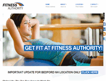 Tablet Screenshot of fitnessauthority247.com